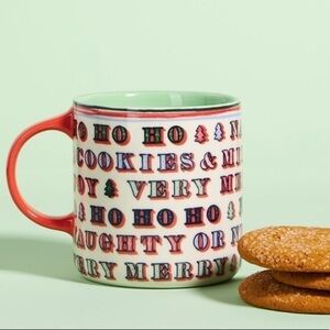 Anthropologie George & Viv Very Merry Mug